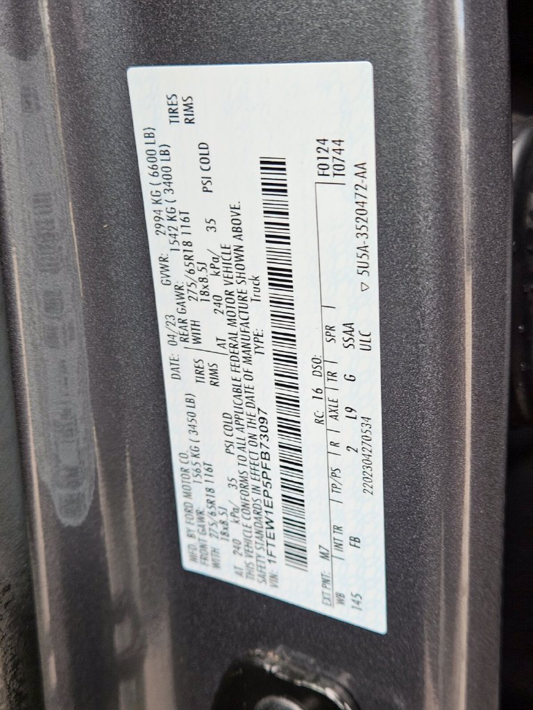 Certified 2023 Ford F150 XLT w/ Equipment Group 302A High AWD/4WD image 36
