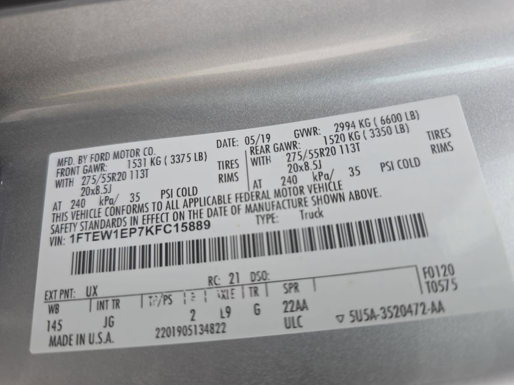 Used 2019 Ford F150 XL w/ Equipment Group 101A Mid image 31