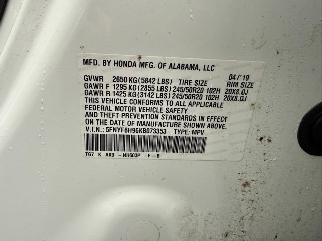 Used 2019 Honda Pilot Touring image 16