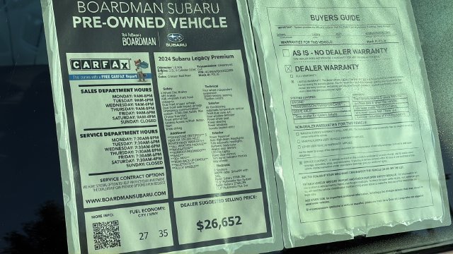 Used 2024 Subaru Legacy Premium AWD/4WD image 28