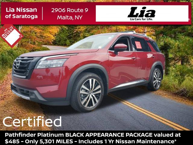 Certified 2025 Nissan Pathfinder Platinum w/ Black Appearance Package AWD/4WD image 1