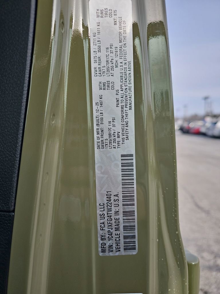 New 2026 Jeep Wrangler Unlimited Rubicon w/ Safety Group AWD/4WD image 34