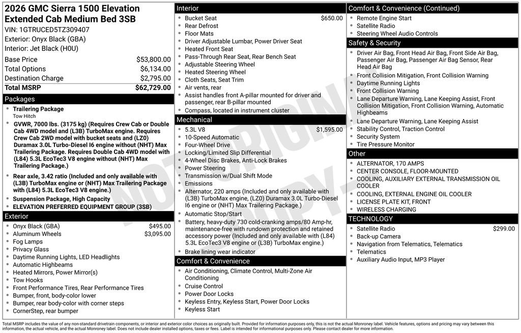 New 2026 GMC Sierra 1500 Elevation image 5