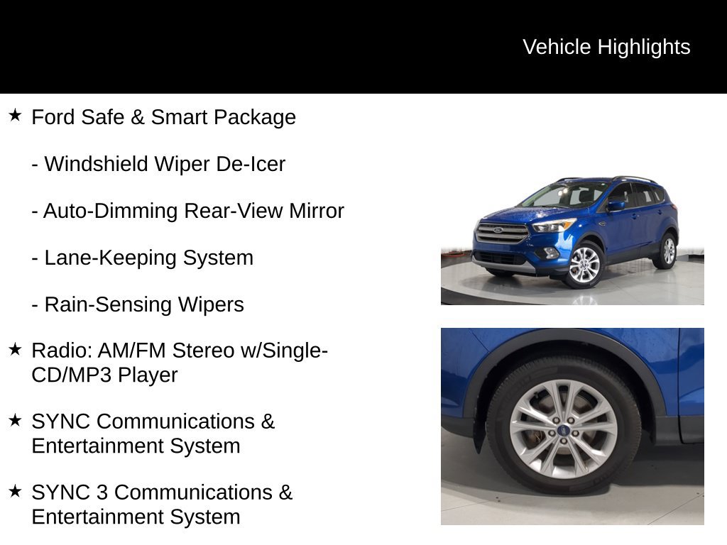 Used 2018 Ford Escape SE w/ Ford Safe & Smart Package FWD image 13