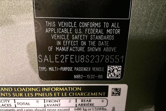 Certified 2025 Land Rover Defender 130 X-Dynamic SE AWD/4WD image 34