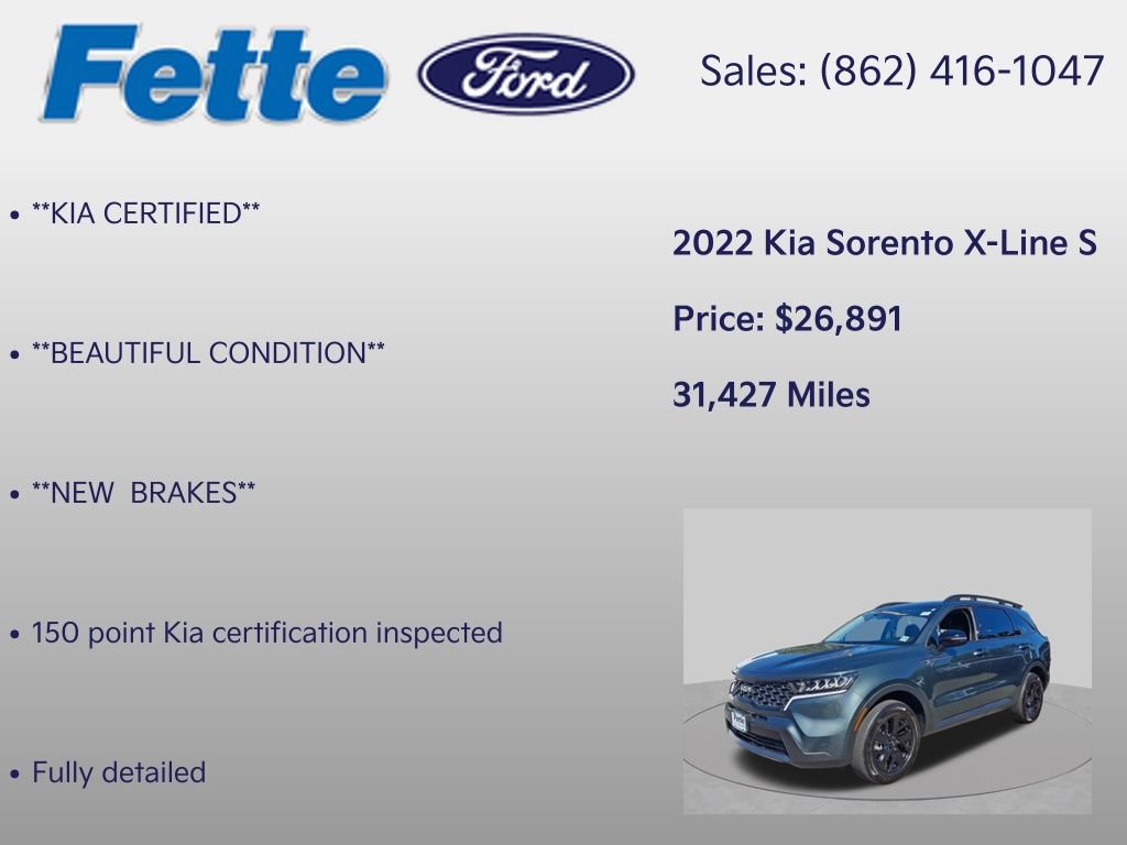 Certified 2022 Kia Sorento S w/ Panoramic Sunroof Package AWD/4WD image 7
