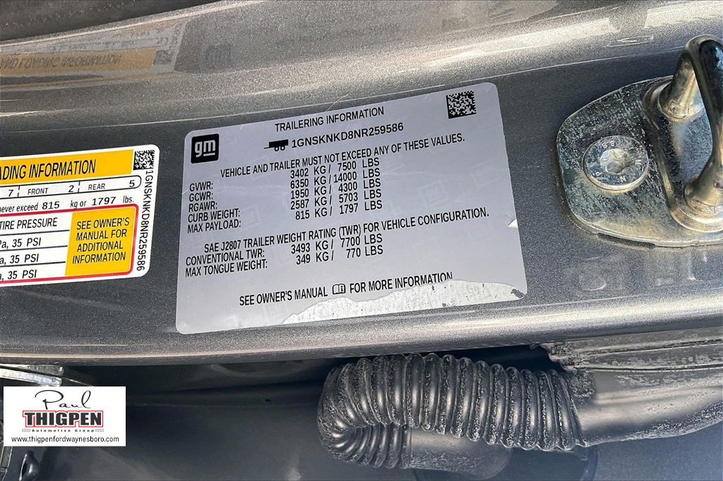 Used 2022 Chevrolet Tahoe LT w/ Luxury Package image 35