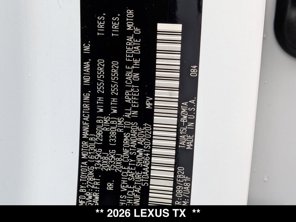 New 2026 Lexus TX 350 AWD w/ Technology Package image 19