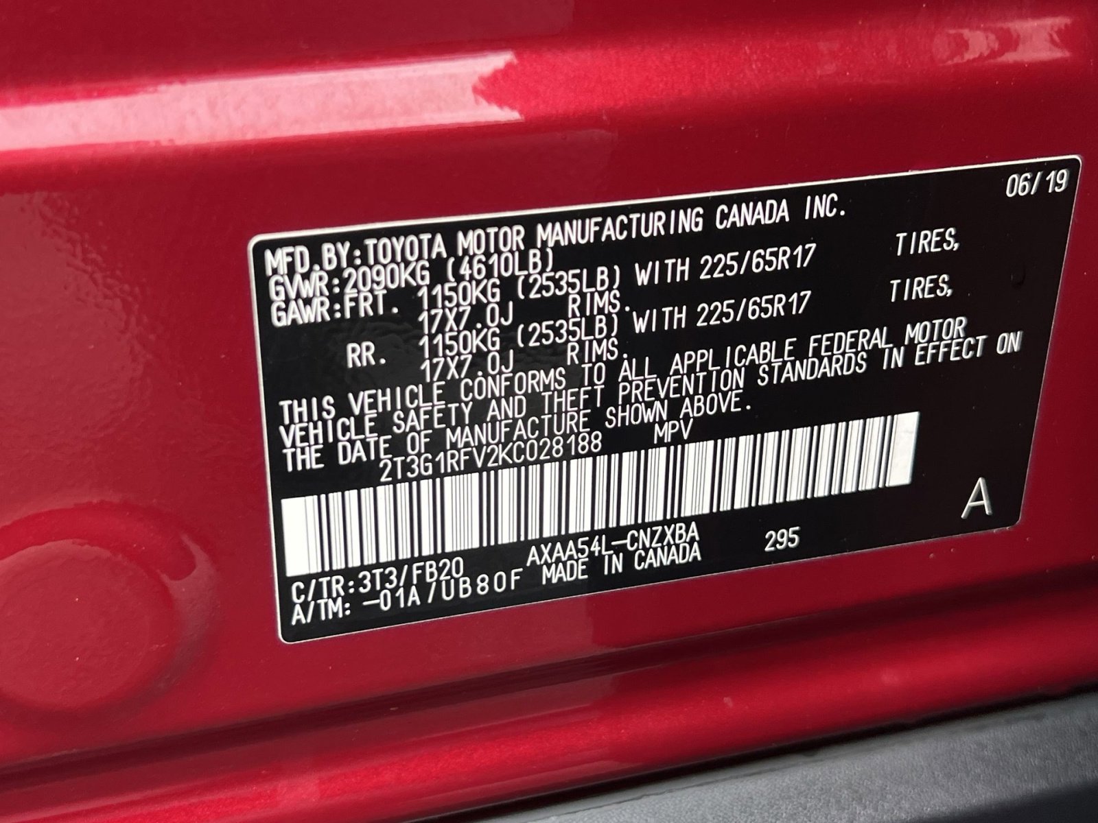 Used 2019 Toyota RAV4 LE w/ All Weather Liner Package image 34