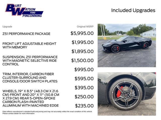 Used 2021 Chevrolet Corvette Stingray Premium Conv w/ Z51 Performance Package RWD image 4