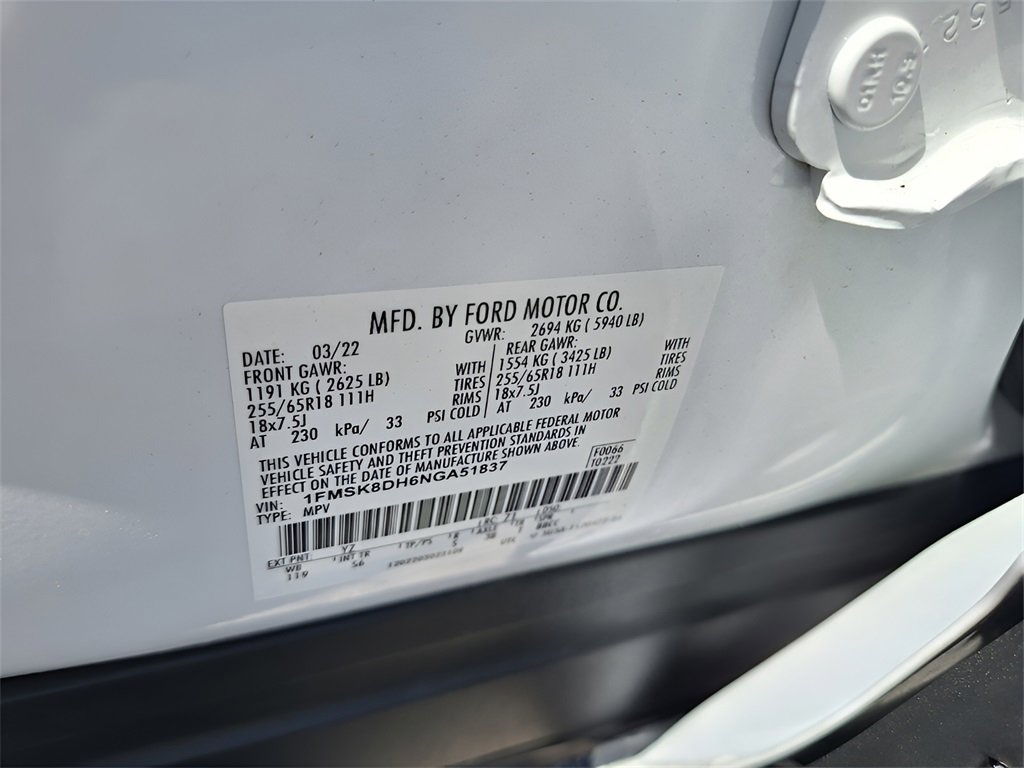 Used 2022 Ford Explorer XLT w/ Equipment Group 202A image 32