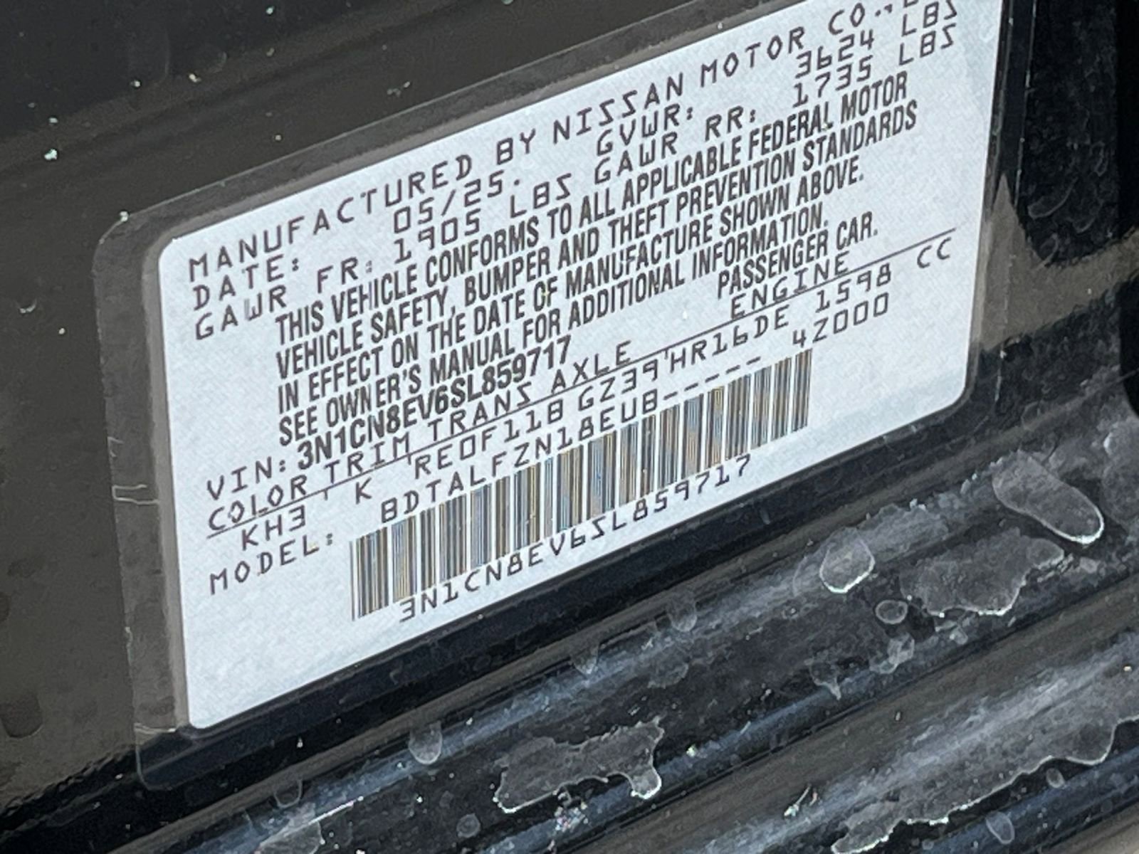 Used 2025 Nissan Versa SV FWD image 29