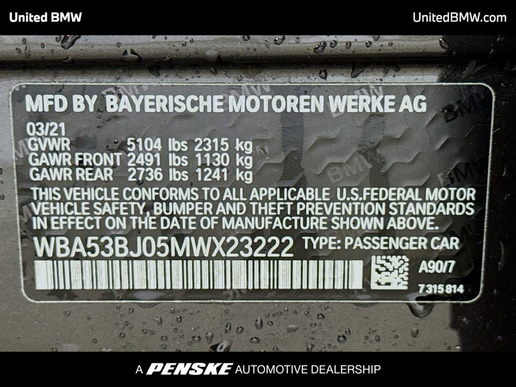 Used 2021 BMW 540i 540i w/ M Sport Package image 15