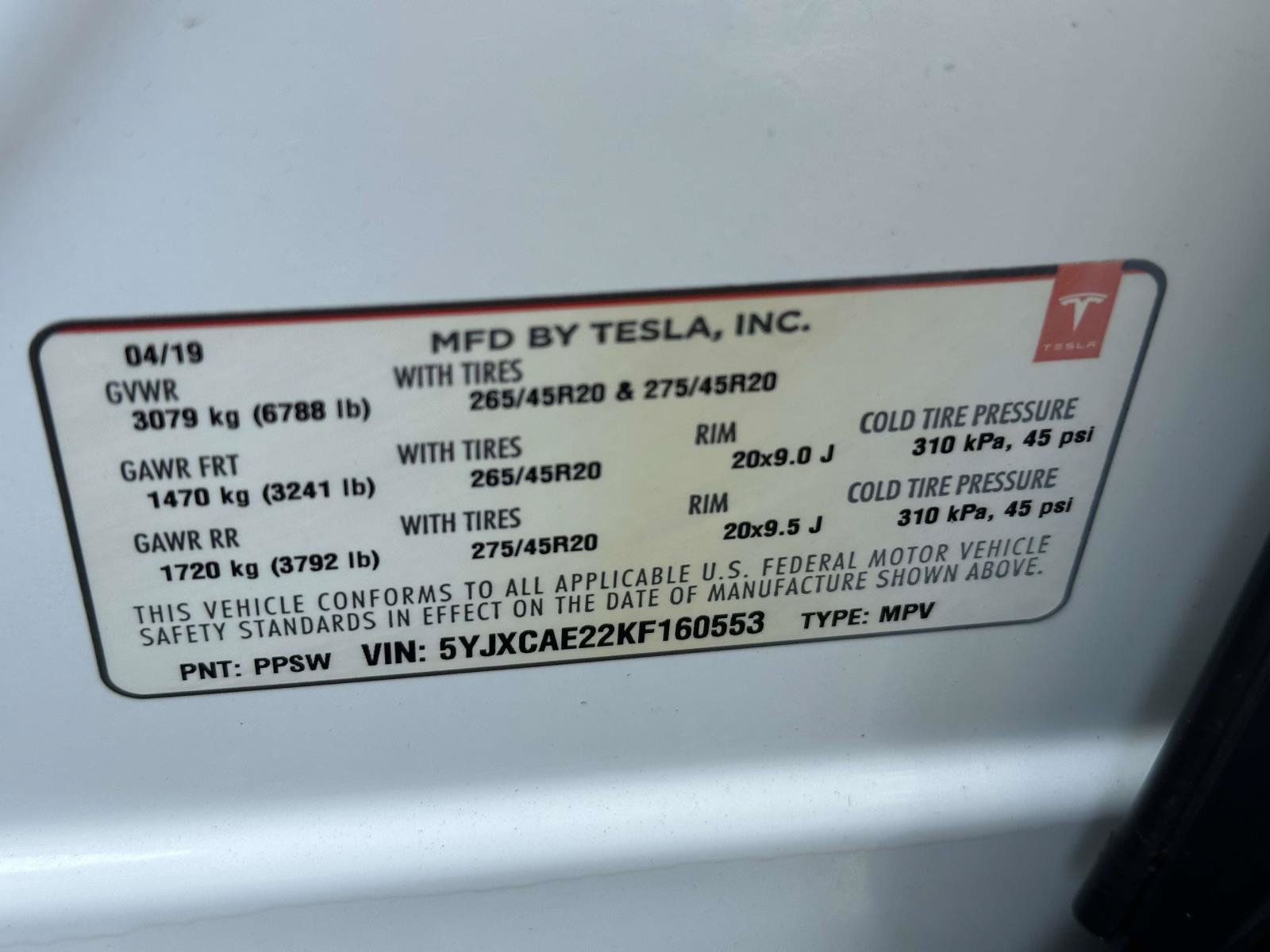 Used 2019 Tesla Model X 100D AWD/4WD image 17
