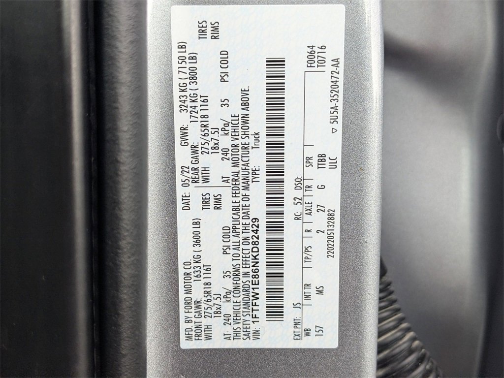 Used 2022 Ford F150 XLT w/ Equipment Group 301A Mid image 24