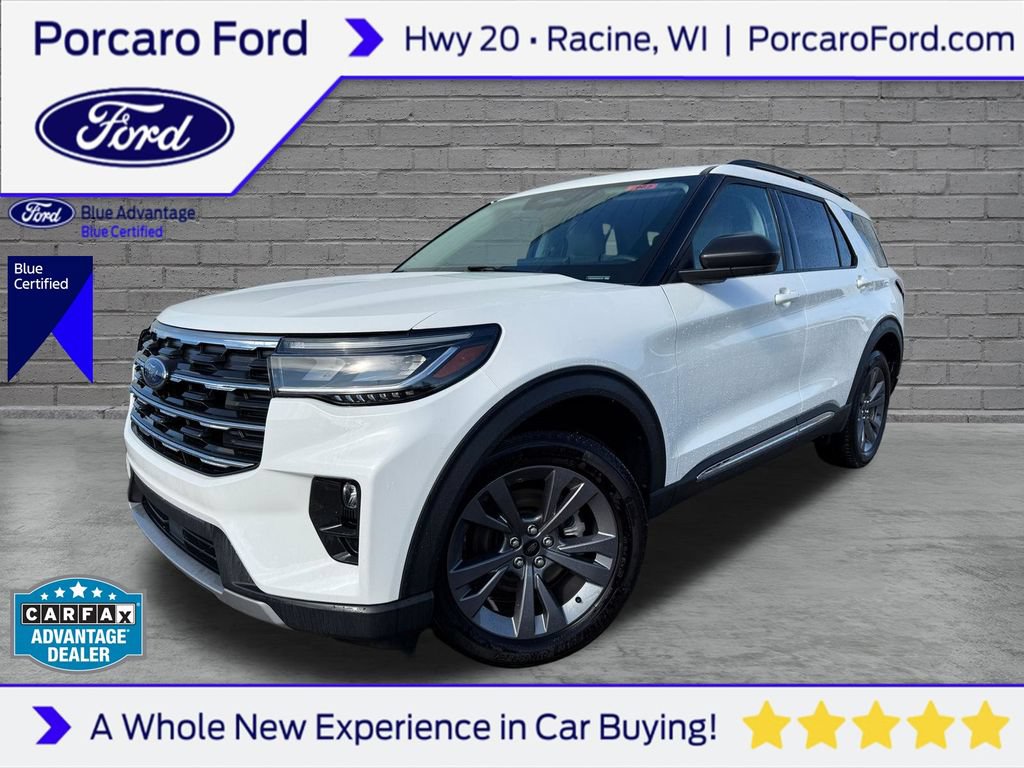 Certified 2025 Ford Explorer Active w/ Active Comfort Package AWD/4WD 360° Tour