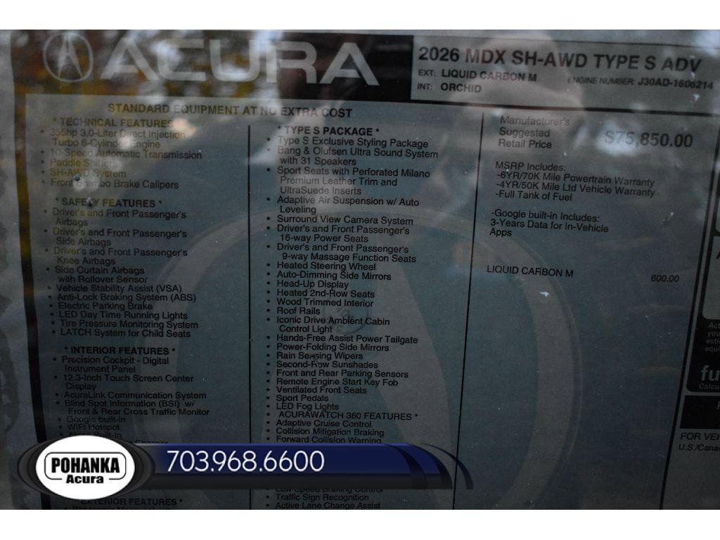 New 2026 Acura MDX Type S image 41