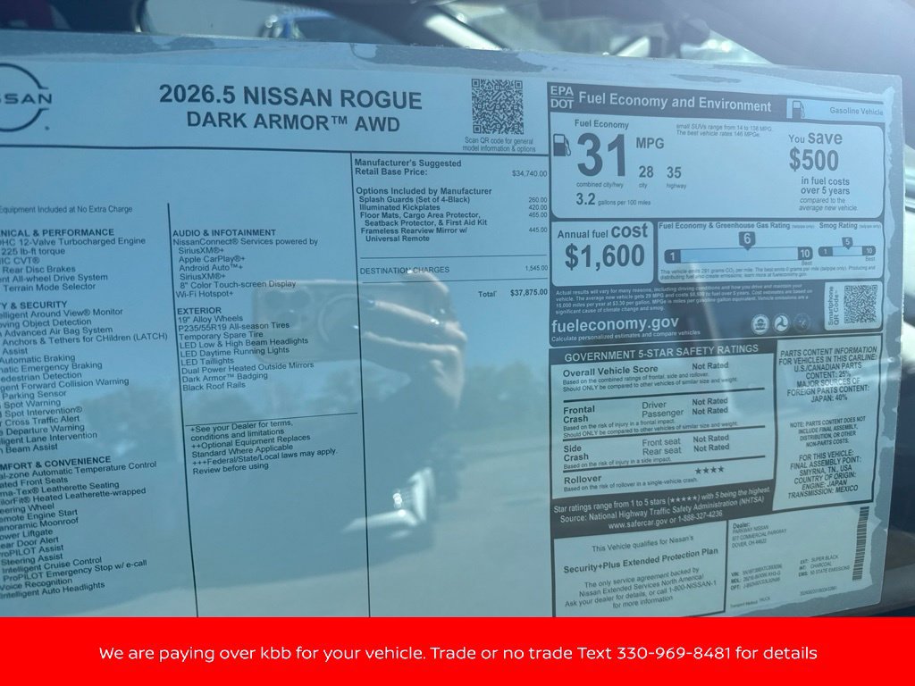 New 2026 Nissan Rogue Dark Armor AWD/4WD image 46