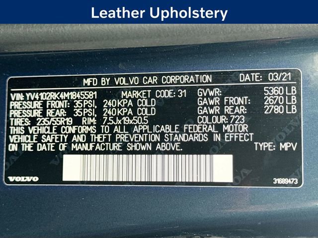 Used 2021 Volvo XC60 T5 Momentum w/ Premium Package image 32