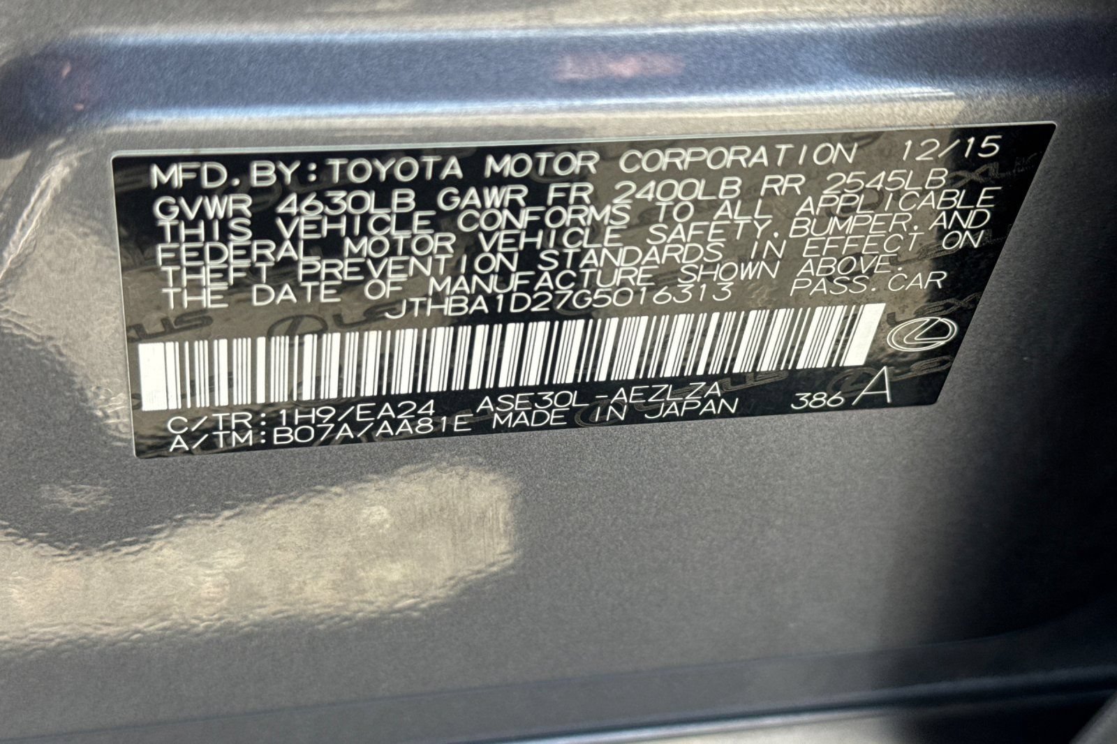 Used 2016 Lexus IS 200t RWD image 23