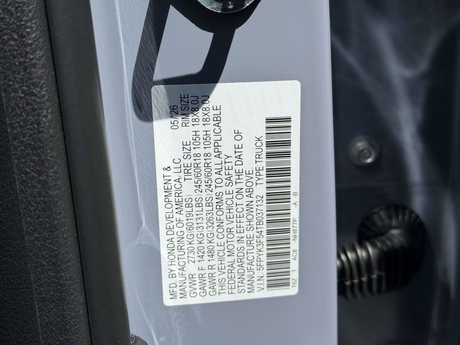 Used 2026 Honda Ridgeline RTL image 20