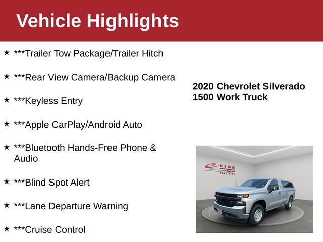 Used 2020 Chevrolet Silverado 1500 W/T w/ WT Value Package RWD image 4