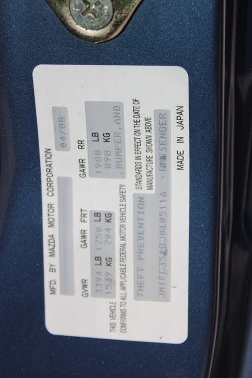 Used 1988 MAZDA RX-7 Convertible image 55