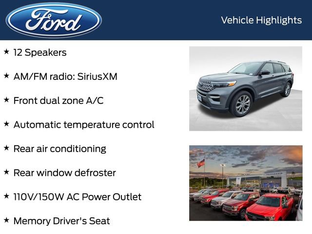 Certified 2022 Ford Explorer Limited w/ Equipment Group 301A image 13