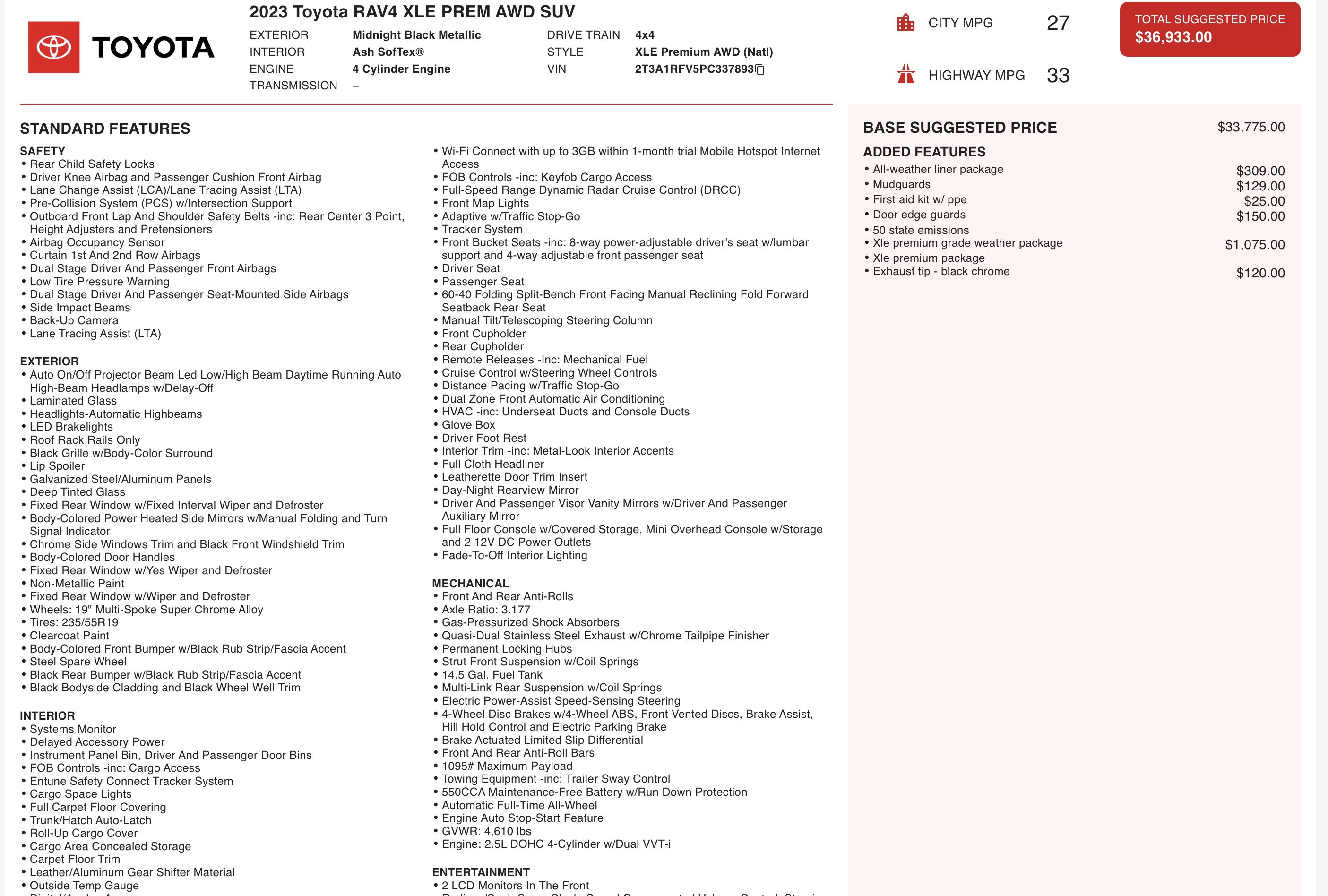 Used 2023 Toyota RAV4 XLE Premium image 4