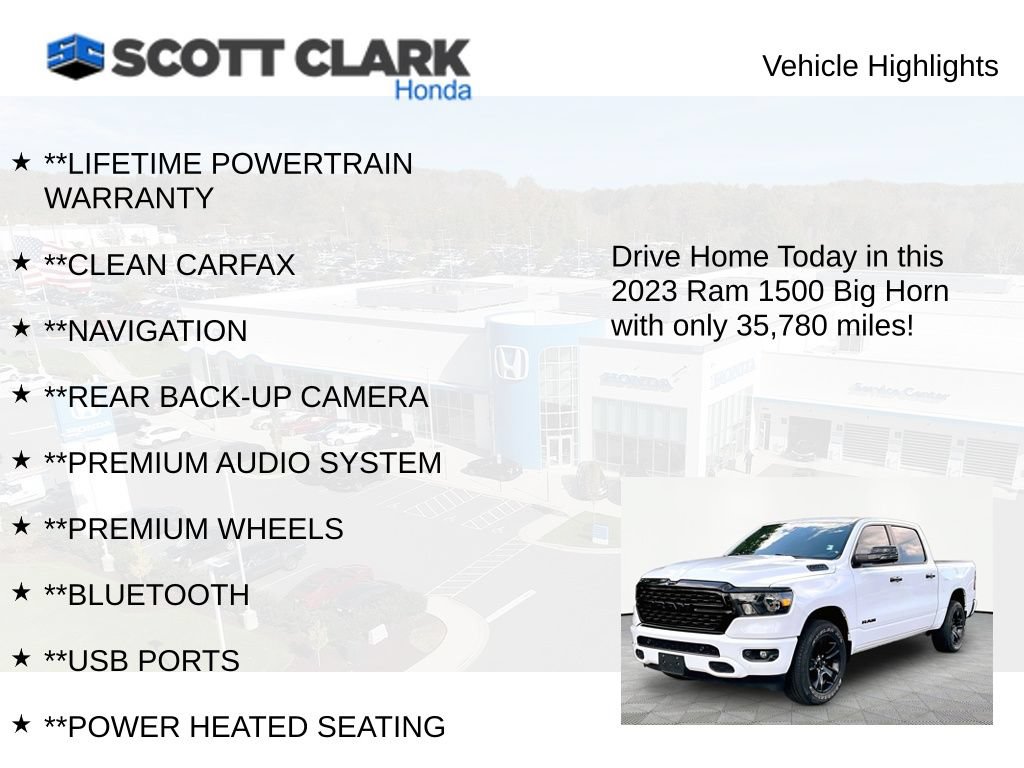 Used 2023 RAM 1500 Big Horn AWD/4WD image 12