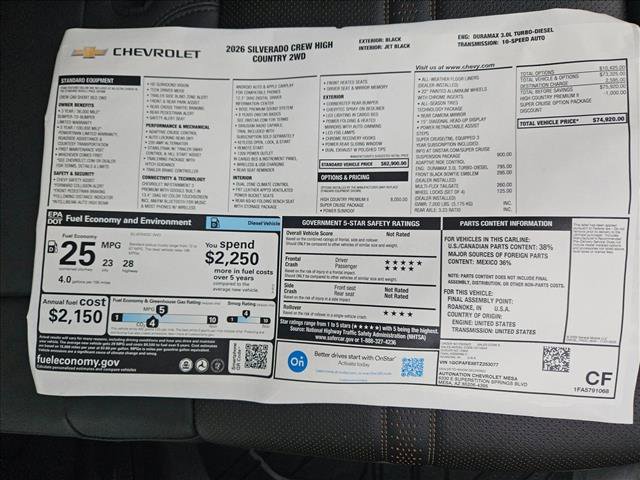 New 2026 Chevrolet Silverado 1500 High Country image 18