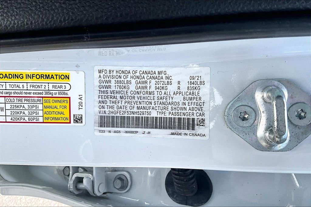 Used 2022 Honda Civic Sport image 16