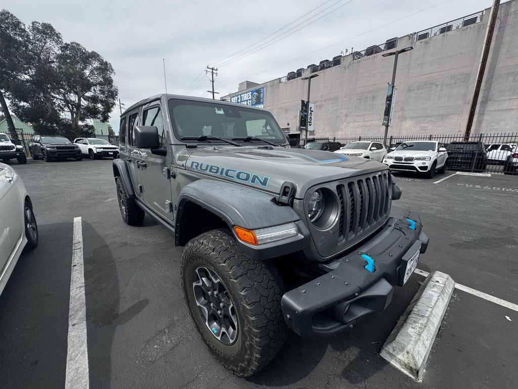 Used 2022 Jeep Wrangler Unlimited Rubicon 4xe w/ Steel Bumper Group image 3