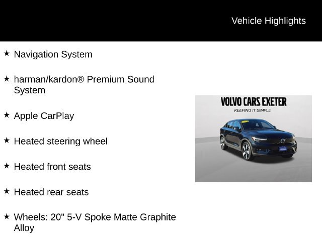 Certified 2023 Volvo C40 P8 Recharge Ultimate AWD/4WD image 5