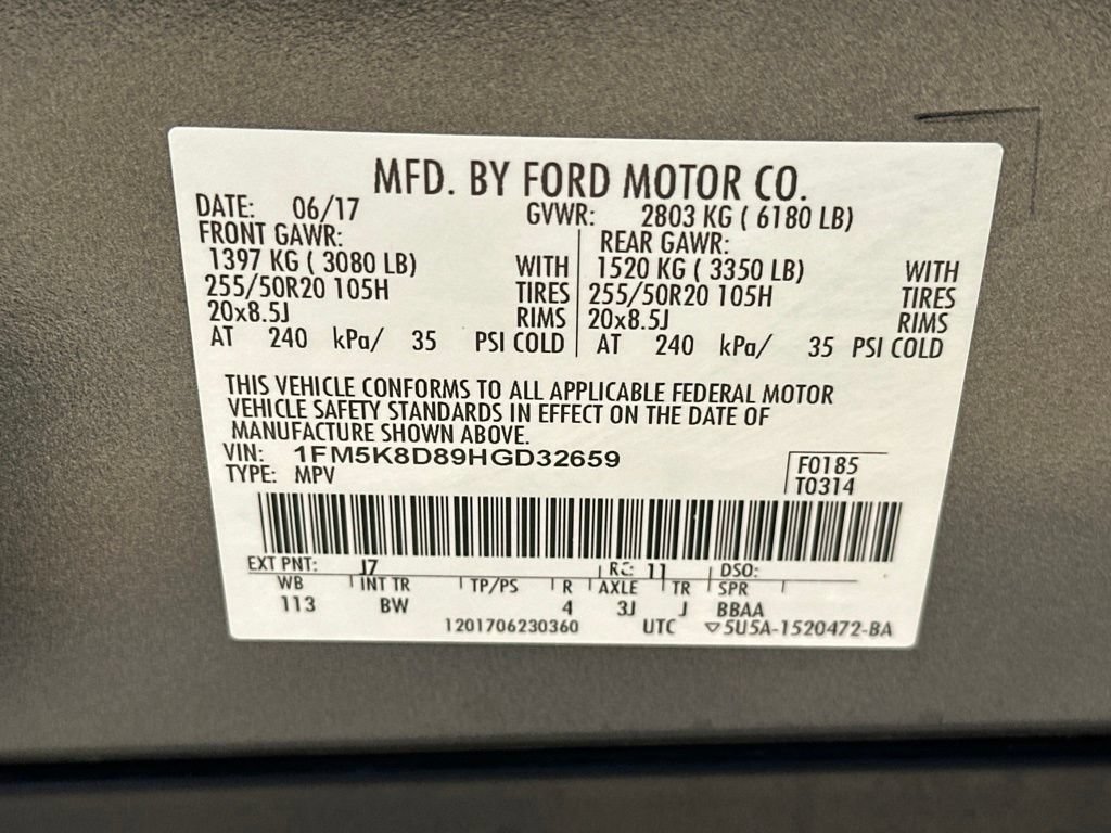 Used 2017 Ford Explorer XLT w/ Equipment Group 202A AWD/4WD image 36