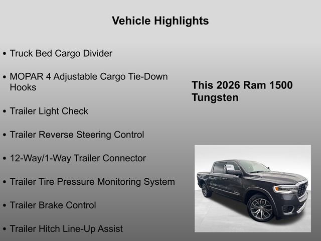 New 2026 RAM 1500 Tungsten w/ Towing Technology Group image 20