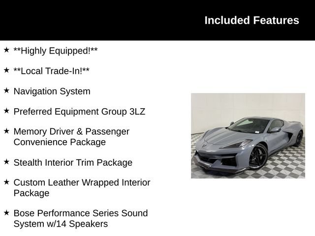 Used 2025 Chevrolet Corvette E-Ray w/ Stealth Interior Trim Package AWD/4WD image 4