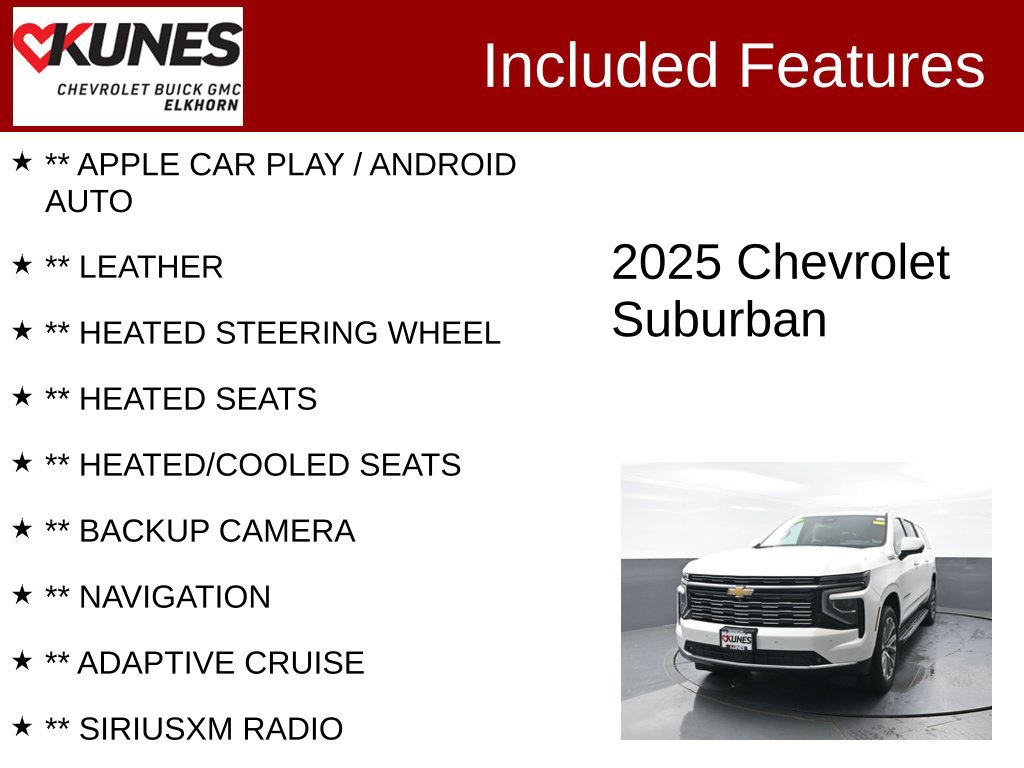 Used 2025 Chevrolet Suburban High Country AWD/4WD image 2