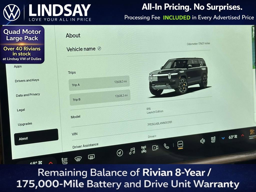 Used 2022 Rivian R1S Launch Edition AWD/4WD image 24