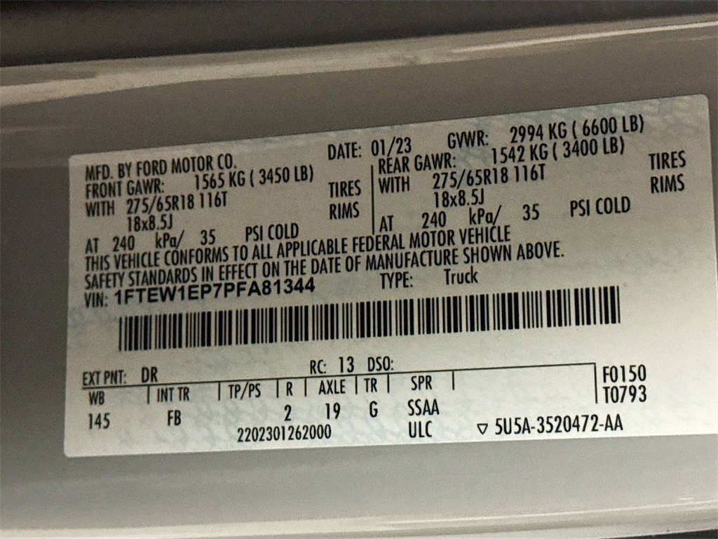 Used 2023 Ford F150 XLT w/ Equipment Group 302A High image 29