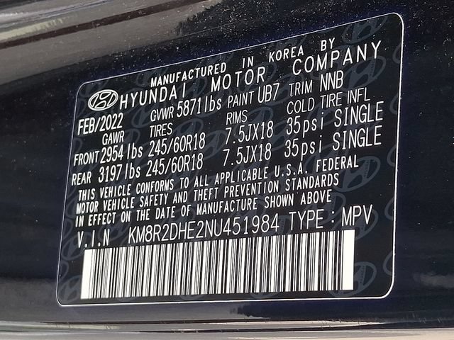 Certified 2022 Hyundai Palisade SEL AWD/4WD image 27