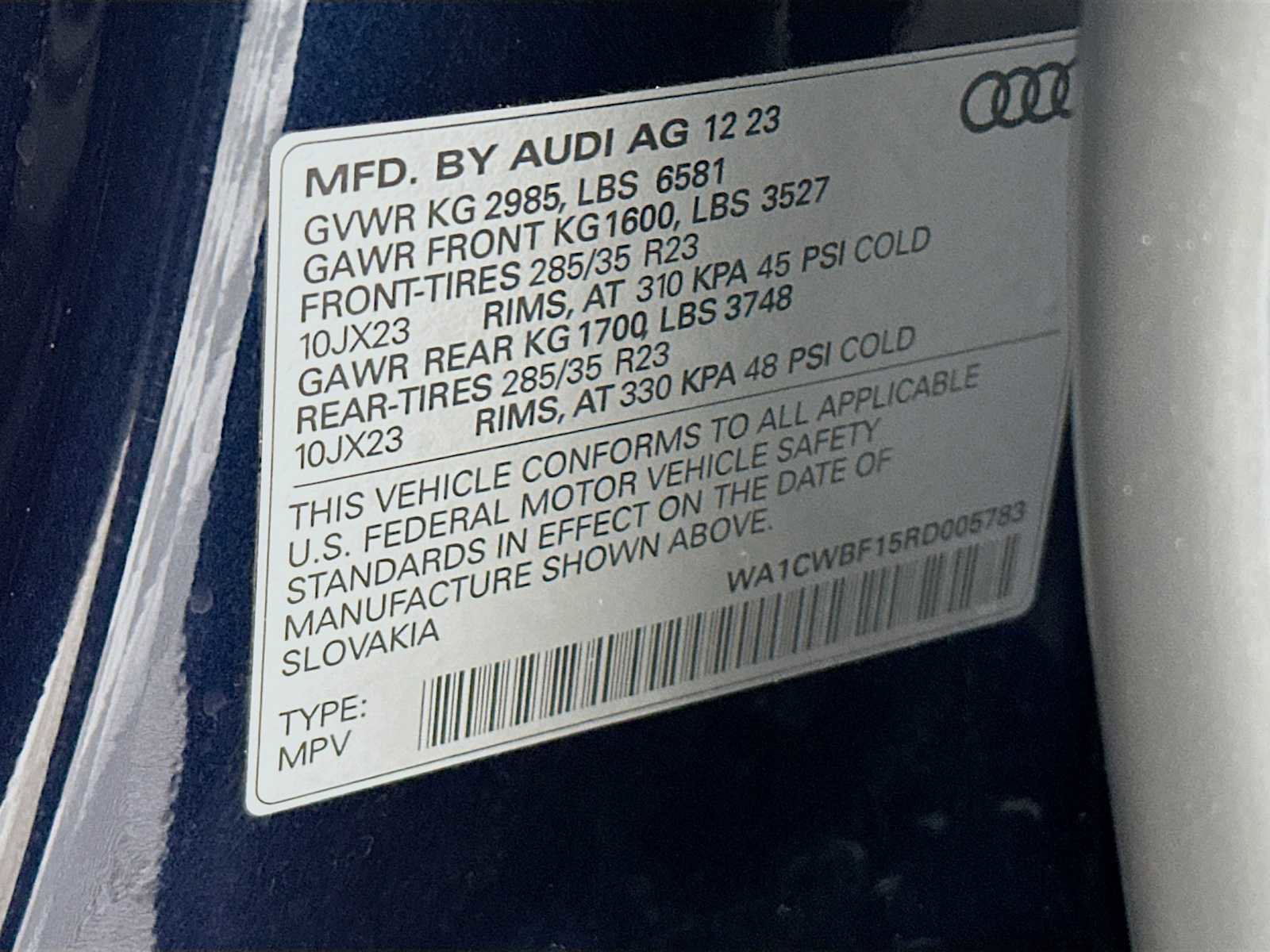 Certified 2024 Audi SQ8 Prestige image 31