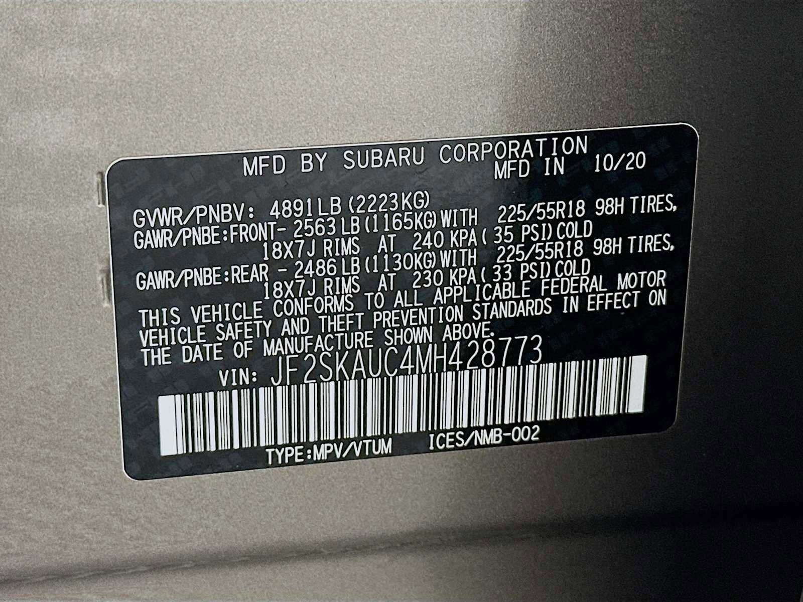 Certified 2021 Subaru Forester Limited w/ Popular Package #3 image 30