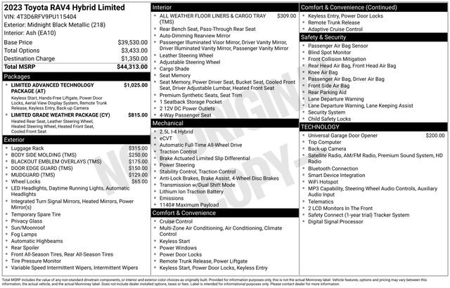 Used 2023 Toyota RAV4 Limited image 34