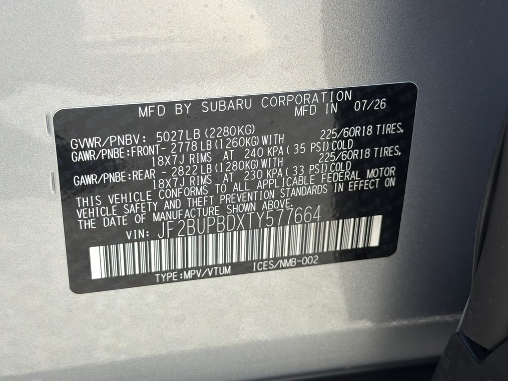 New 2026 Subaru Outback Premium AWD/4WD image 31