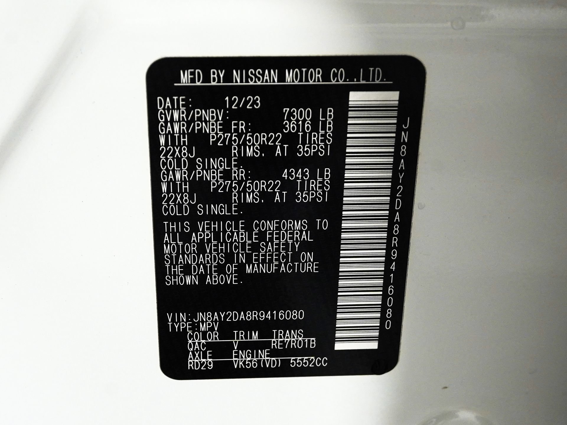 Used 2024 Nissan Armada Platinum w/ Captain's Chairs Package RWD image 36