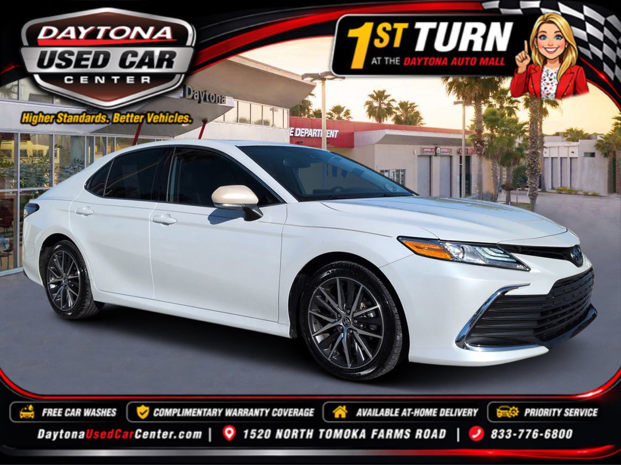 Used 2022 Toyota Camry XLE w/ Navigation Upgrade Package FWD image 1