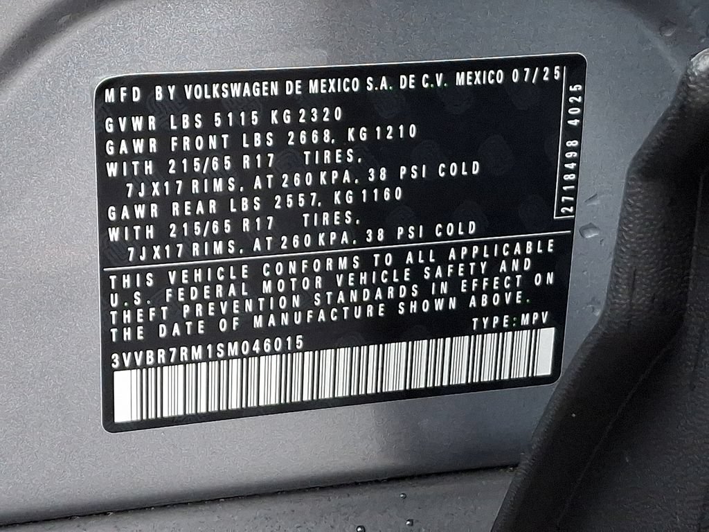 Used 2025 Volkswagen Tiguan S AWD/4WD image 27