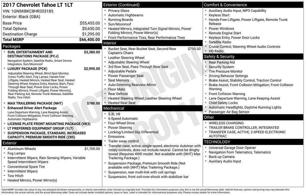 Used 2017 Chevrolet Tahoe LT image 4
