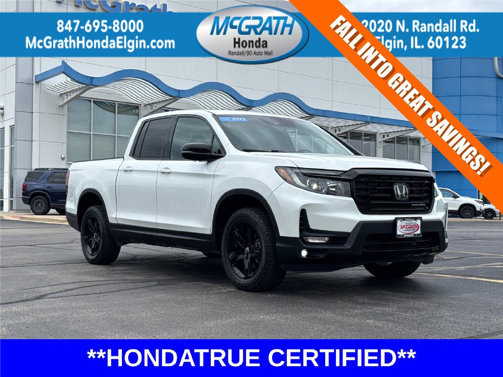 Certified 2022 Honda Ridgeline Black Edition